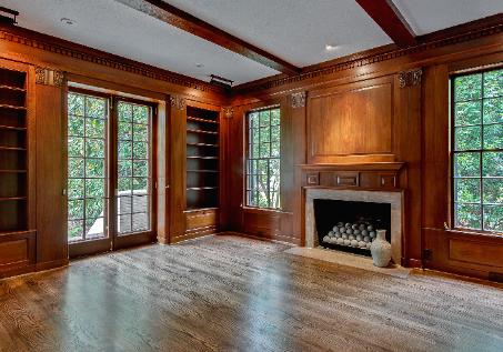 Original Walnut Paneled Libary