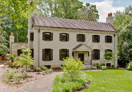 Classic Front Facade with Tile Roof and Original Wrought Iron!