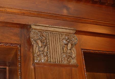 Plaster Capitals in Walnut Library